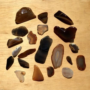 Lote Mixto Cristal Ágata Piedras Pulidas Rebanadas Geoda Extremos Colores Naturales 1.5Lbs - Imagen 1 de 7