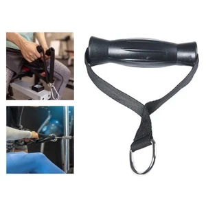 Durable Gym Handle Nylon Exercise Yoga Equipment LAT Row Bar Workout Black - Picture 1 of 7