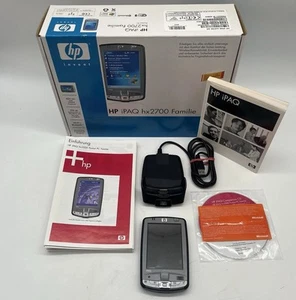HP iPAQ Hx2700 Familie Pocket PC Wi-Fi + Bluetooth 624MHz Intel Ladestation OVP - Photo 1/23