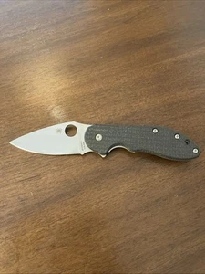 Spyderco Domino Custom Micarta Cts XHP Knife C172CFTIP Discontinued - Picture 1 of 6