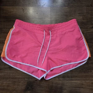 Pantalones cortos para correr para mujer rosa neón cintura elástica atlética talla grande XXL 2X azul marino antiguo - Imagen 1 de 6