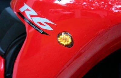 2002-2014 Yamaha YZF R6 R6S R1 SMOKE LED TURN SIGNALS - Image 1 of 4