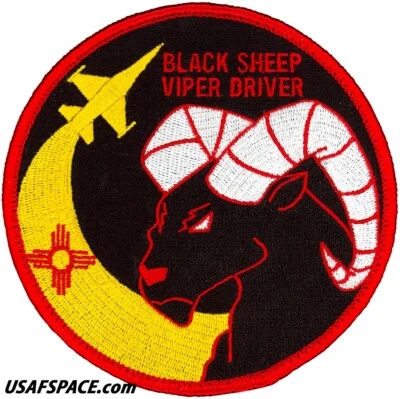 USAF 8TH FIGHTER SQ -F-16 VIPER DRIVER- Holloman AFB, NM - ORIGINAL VEL PATCH - Image 1 of 2