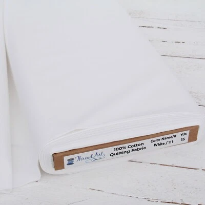 Tela acolchada de algodón premium en 43 colores lisos - Se vende por yarda Foto 1 de 4