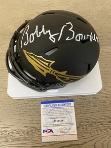 BOBBY BOWDEN SIGNED ECLIPSE FSU SEMINOLES MINI HELMET PSA COA AUTO - Picture 1 of 2