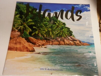 Calendario de pared Islas 2018 16 meses  Foto 1 de 2