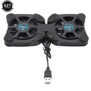 Portable Laptop Cooling Stand Foldable Fan Cooler Cooling Pad - Picture 1 of 5