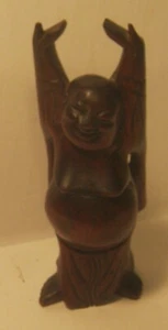 "Buda de madera tradicional tallado a mano de 6,5" ¡¡¡EXCELENTE estado!!!¡! - Imagen 1 de 5