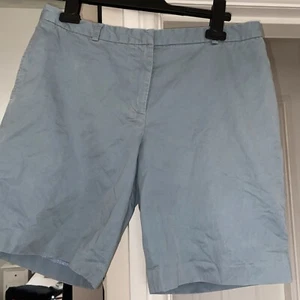 French Connection Size 10 Blue Cotton Shorts - Picture 1 of 6
