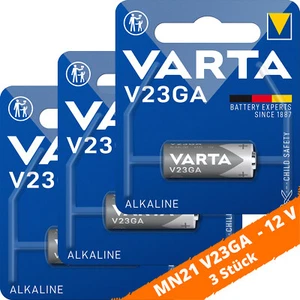 3 x Varta V23GA 12V Batterie Knopfzelle MN21 P23GA A23 23A LR23 LRV08 4223 - Bild 1 von 3