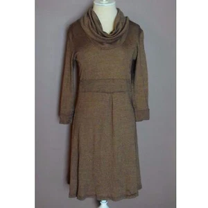 MICHAEL STARS Bronze Cowl Neck 3/4 Sleeve Dress One Size Fits Most - Picture 1 of 5