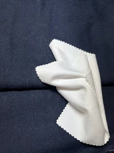 By 1/2 Yd x 60" Navy /Blue Wool or Wool Blend Fabric Vintage - Picture 1 of 7