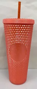 NEW Starbucks 2022 Fall Halloween Orange Bling Pearl Studded 24oz Venti Tumbler - Picture 1 of 2