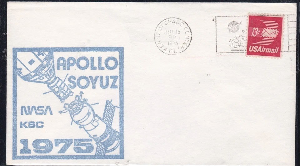USA 1975 SPACE RELATED COVER NASA APOLLO KSS SOYUZ HOOK UP + CACHET - Image 1 of 1