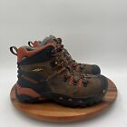 Size 9D Men's Pittsburgh 6" Waterproof Work Boots Shoes (Soft Toe) Orange, Brown