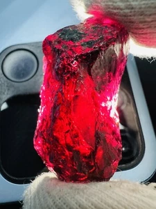 Red Garnet Rough 73.30 Large Raw Natural Garnet stone 100% Untreated Garnet….. - Picture 1 of 4