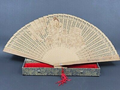 Antique Chinese Hand Wood Fan  • 20$