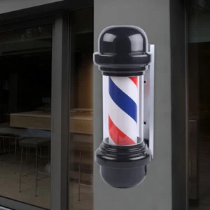 Letrero giratorio a rayas de luz LED para exteriores de 20" poste de peluquería peluquería tienda - Imagen 1 de 17