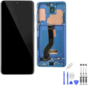 Numériseur écran LCD original Samsung Galaxy S20 Plus 6,7 pouces avec cadre - Photo 1 sur 6