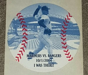 ICHIRO SUZUKI I WAS THERE BREAKS SISLER HITS RECORD STICKER OCTOBER 1, 2004 RARE - Picture 1 of 1
