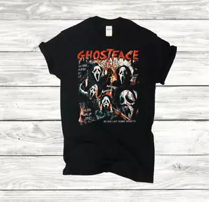 Ghostface Vintage Retro Scream Movie, Woodboro ,Horror Fan T-Shirt - Picture 1 of 2