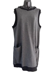 NWT Dogstar Womens Charcoal Cypher Tunic Dress Front Pockets Size Medium - Picture 1 of 10