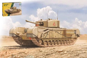 Modellino model kit di montaggio carri armati tank Italeri CHURCHILL Mk. III... - Foto 1 di 1