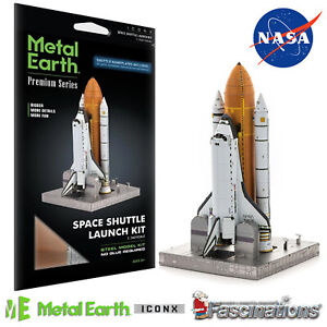 New Premium Series ICONX Space Shuttle Launch 3D Metal Earth DIY Model Kit UK