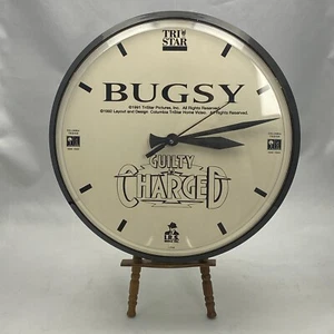 Vintage 1992 Columbia Tri-Star BUGSY & GUILTY AS CHARGED Movie Wall Clock-Works - Picture 1 of 7