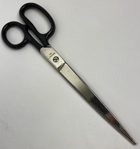 Vintage Heritage USA Scissors Shears Tailor Seamstress 9" Black Handle USA Made - Picture 1 of 7