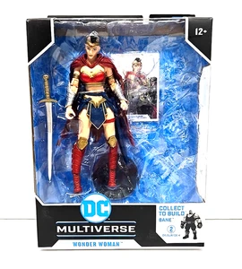 DC Multiverse Last Knight on Earth Wonder Woman 7" Figure with Stand NO BAF - Picture 1 of 2