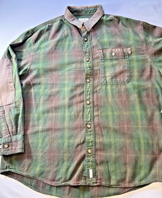 Franela de manga larga Cabela’s para hombre - talla XL - verde y marrón Foto 1 de 4