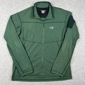 Arcteryx Delta LT Waffel Fleece Pullover Full Zip Large Herren grün Gorpcore LESEN - Bild 1 von 10