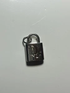 Dior Zipper Pull Button Charm Silberfarben Reißverschluss - Bild 1 von 2