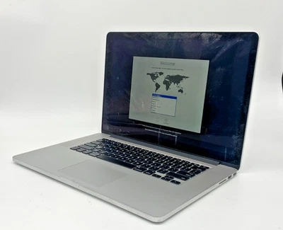 Apple MacBook Pro 15" 2014 A1398 i7-4870HQ 16GB DDR3 512GB SSD Slvr FAIR/See DES - Image 1 of 4