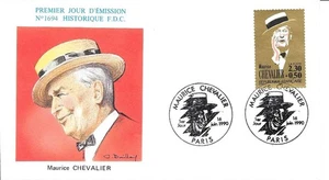 France 1990 FDC Maurice Chevalier YT 2650 - Picture 1 of 1