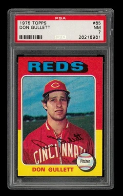 1975 Topps Set-Break # 65 Don Gullett PSA 7 casi nuevo Foto 1 de 3