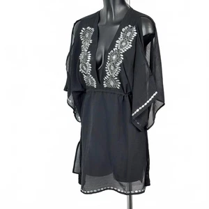 New Lipsy London Embellished Kaftan Western Boho Style Dress UK 14 - Picture 1 of 10
