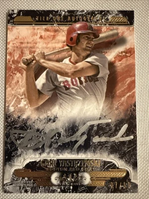 Carl YASTRZEMSKI🔥2016 Topps Tier One Autographs Silver Ink AUTO #T1A-CY 7/10💥 - Image 1 of 2