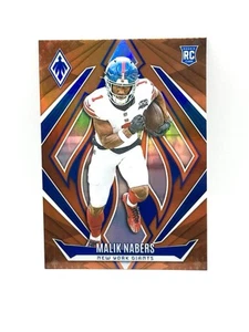 2024 Panini Phoenix Blue Orange Rookie Malik Nabers RC Giants - Bild 1 von 2