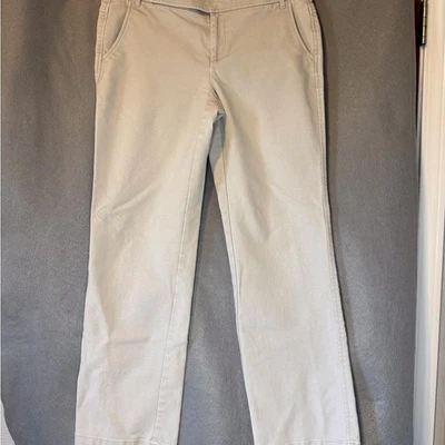 Eddie Bauer Light Tan Straight Leg Pants. Excellent Condition. - Image 1 of 4