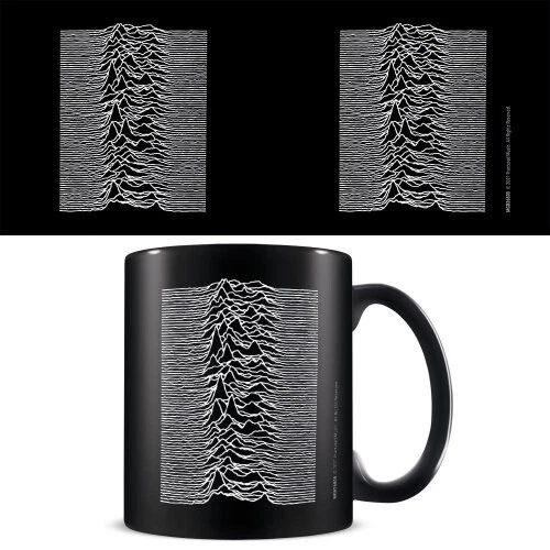 PYRAMID INTERNATIONAL MUG Boxed Ceramic - MUSIC - Joy Division (Unknown Pleasures) - Black Mug