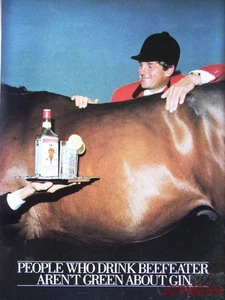 1981 BEEFEATER 'London Dry' Gin Advert - Original 'Harvey Smith' Print AD - Picture 1 of 1