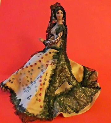 Ancienne Poupée Espagnole 50'/60'- Marin Chiclana /Grain . Flamenco/folklorique - Photo 1/4