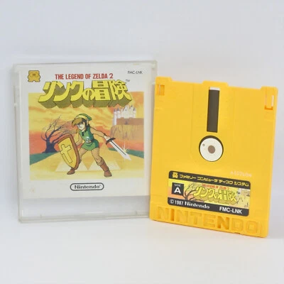 ZELDA 2 ADVENTURE LINK No Instruction Nintendo Famicom Disk dk - Image 1 of 2