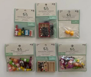 Mayberry Street Miniatures 7 Piece Lot New In Packages Sodas, Artist Set, Ducks - Picture 1 of 7