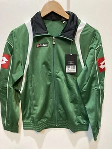 Lotto Italian Sport Olimpia Boys Green Athletic Track Jacket Size Youth Large - Picture 1 of 6