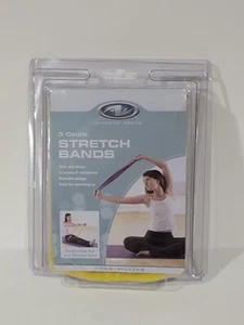 Athletic Works 3 Count Stretch Banda - Factory Sealed - Yoga/Pilates - Picture 1 of 2
