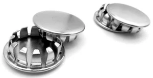 Ajuste de orificio de 11/16" - Tapa de enchufe de orificio de acero niquelado - Imagen 1 de 12