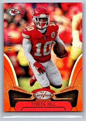 2018 Panini Certified #32 Tyreek Hill /225 Mirror Orange - Image 1 of 2